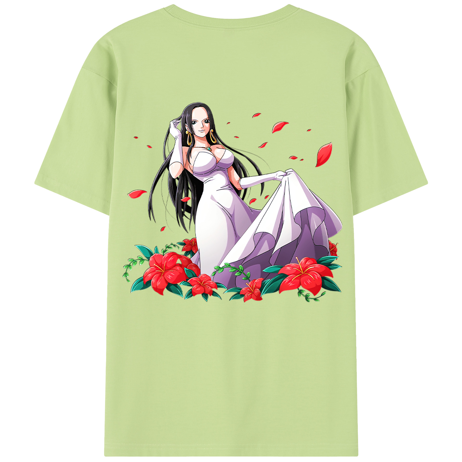 ワンピース ボア・ハンコック ONE PIECE Boa·Hancock 綿100％半袖Tシャツ（背面プリント）